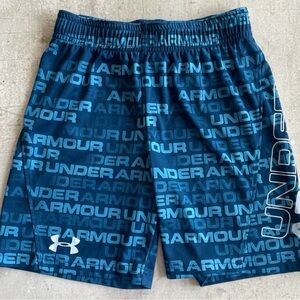 Under Armour Boys Blue Shorts Size 5